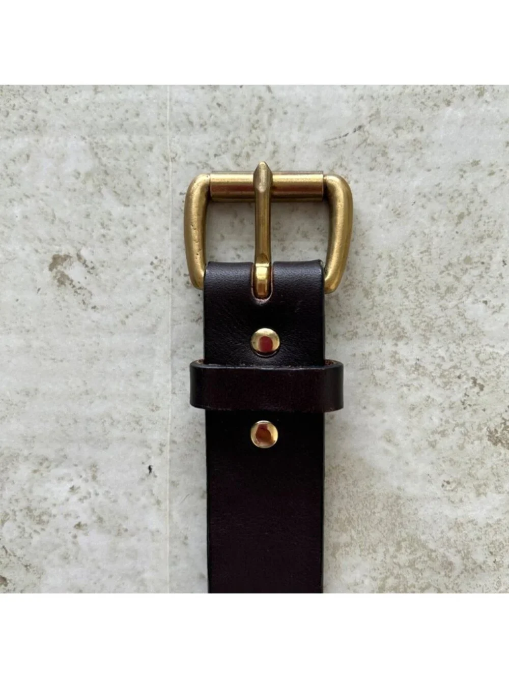 Filson Men's Sz 36 Brown Leather Belt With Brass Buckle Genuine Bridle Leather